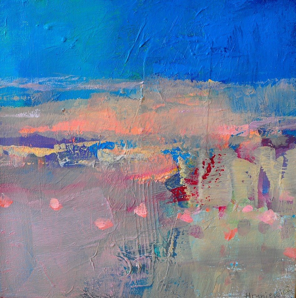 Above the Horizon 30x30cm acr/canv 2019 Anna Hryniewicz 