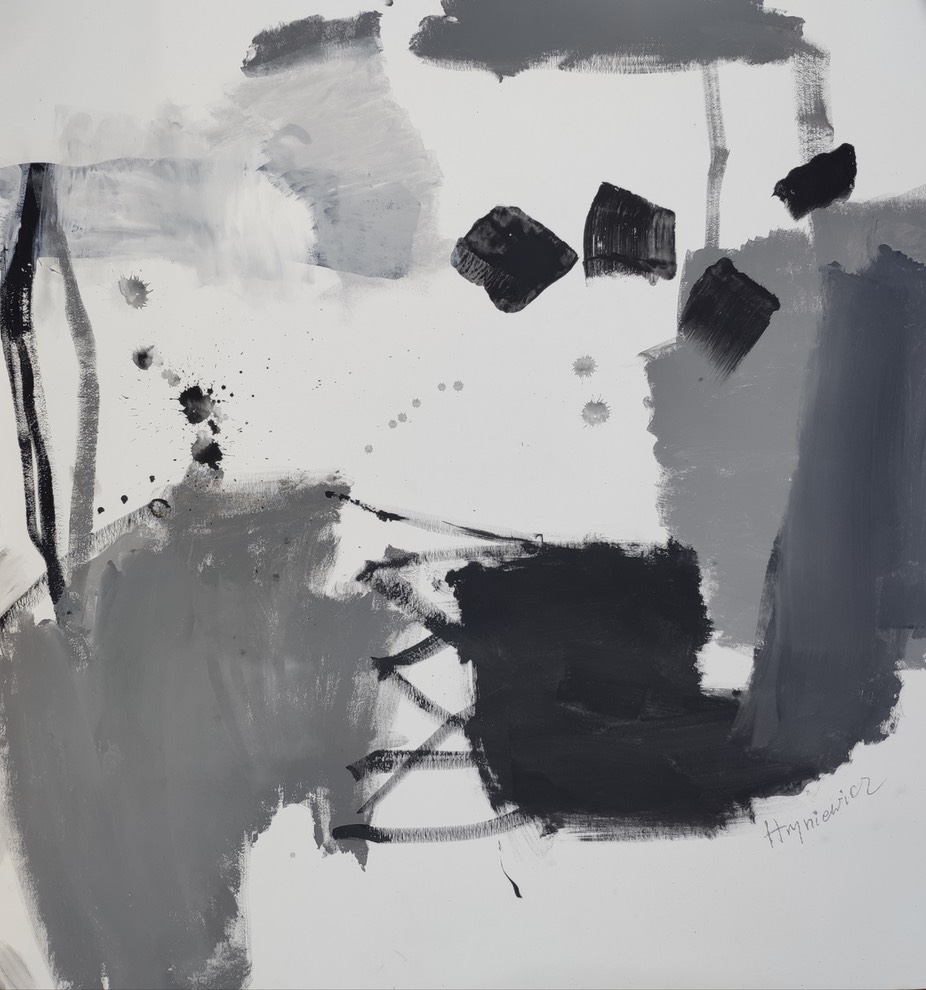 Anna Hryniewicz - Hold on to your reality2, acrylic on canv 95x95cm