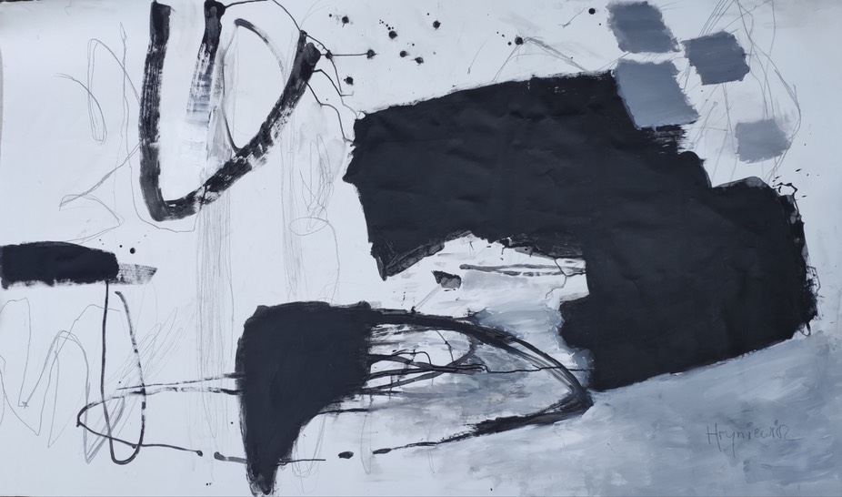Anna Hryniewicz - Hold on to your reality5, acrylic on canv 210x120cm