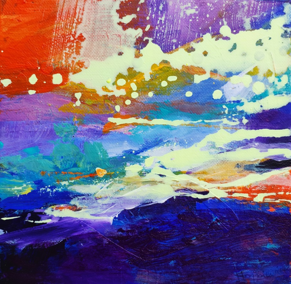 Anna Hryniewicz, 20x20 cm acrylic on canvas