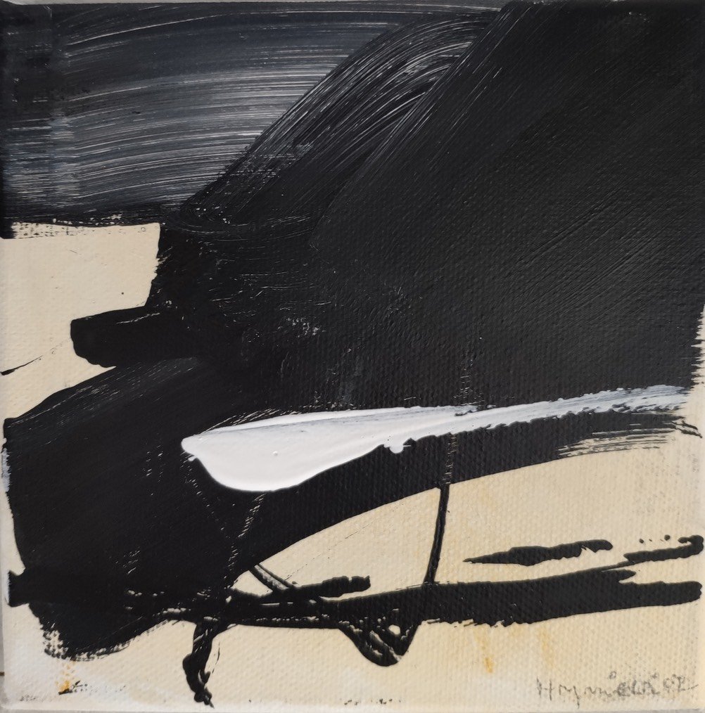 Anna Hryniewicz Birds CillRialaig no 20 acrylic on canv 15x15cm 2021