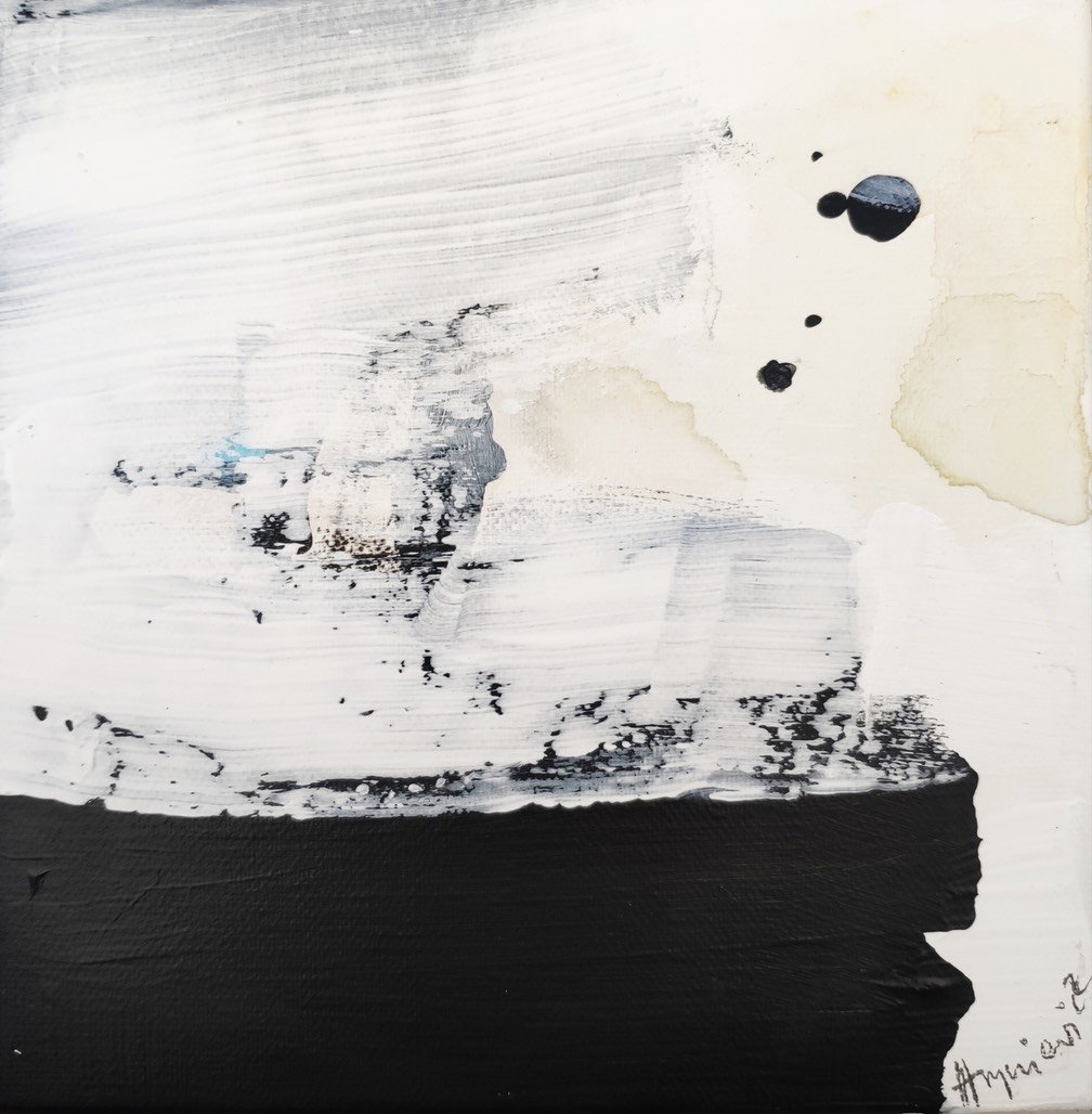 Anna Hryniewicz Birds CillRialaig no 10 acr on canv 20x20 2018 acrlic