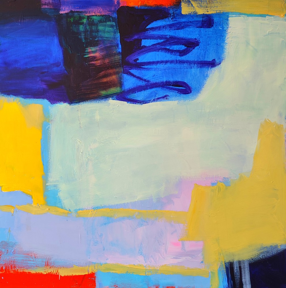 Anna Hryniewicz, Composition 0822, 90x90cm acry:canv
