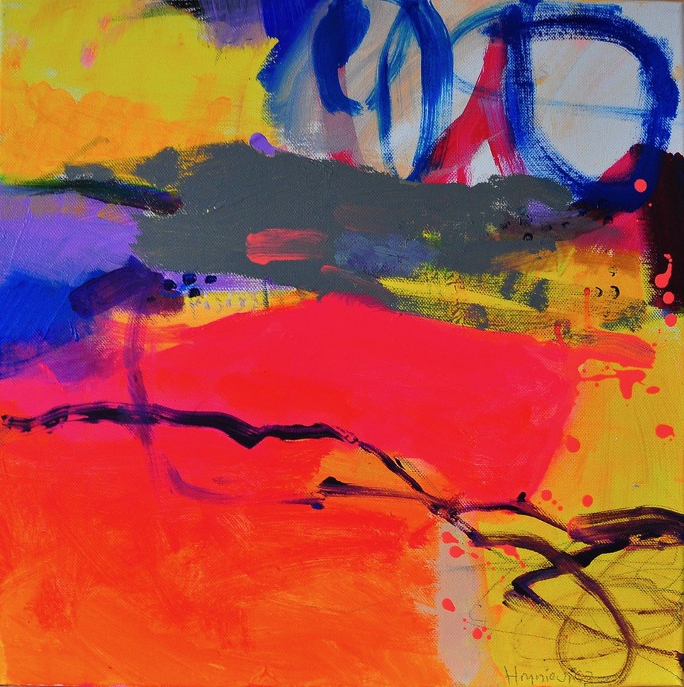 Anna Hryniewicz, exoplanet-super earth 141117, acryl/canvas 40x40