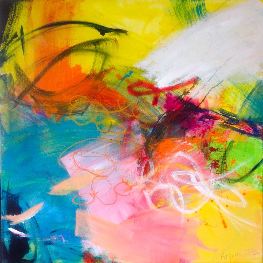 Anna Hryniewicz parallel world 19062017 acryl on canvas 80x80cm