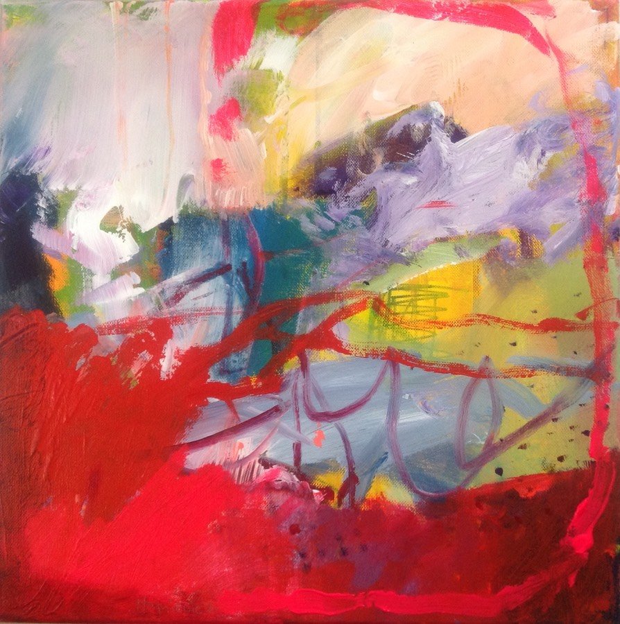Anna Hryniewicz parallel world 18062017 mixed media on canvas 40x40cm
