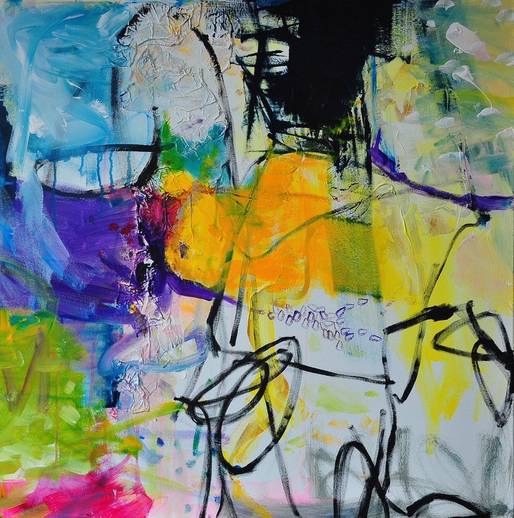 Anna Hryniewicz, parallel world 101117, acryl/canvas 80x80cm
