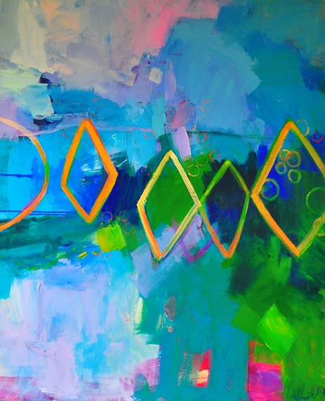 Anna Hryniewicz, Positive Thinking acrylic100x120cm