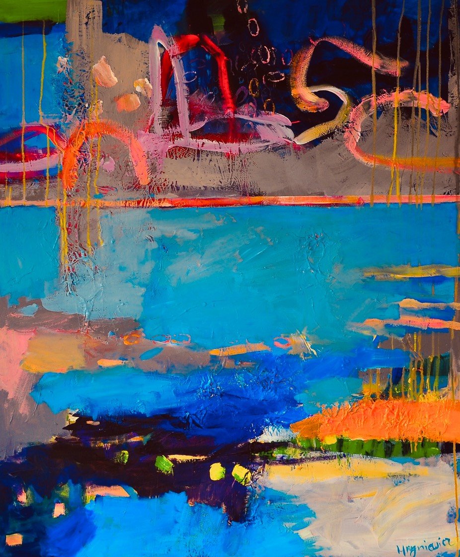 Anna Hryniewicz, Shapes in Space 2 acrylic120x100cm