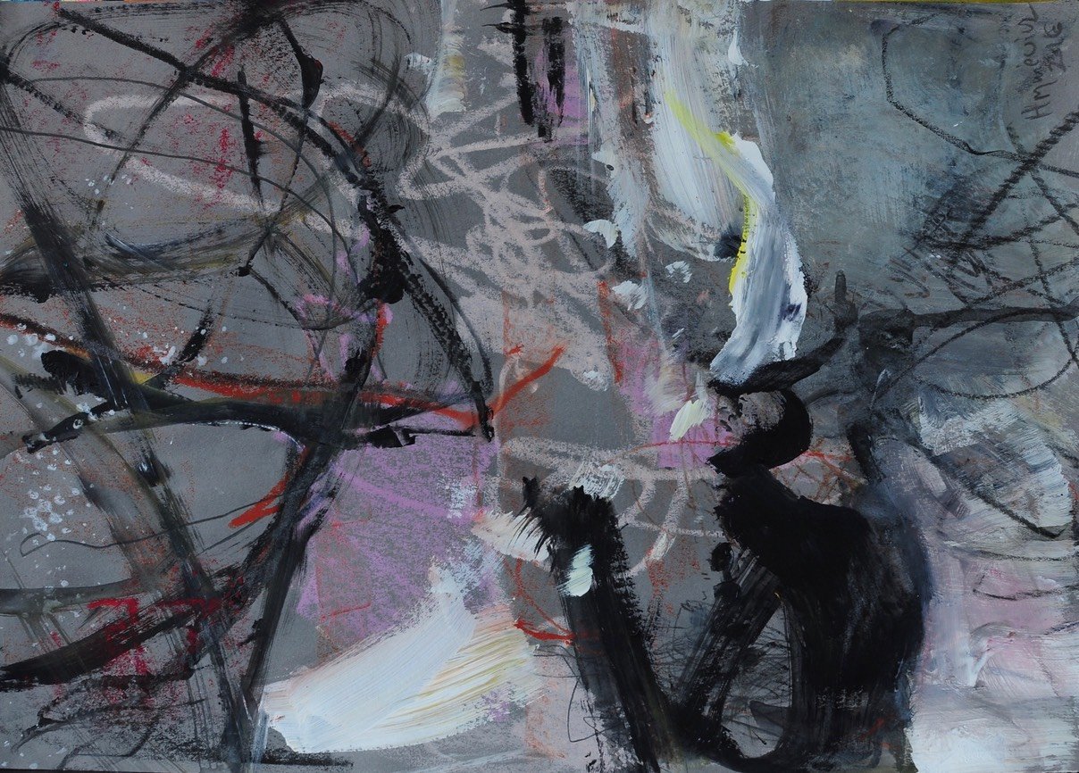 Anna Hryniewicz, sketch book1, mixed media on paper