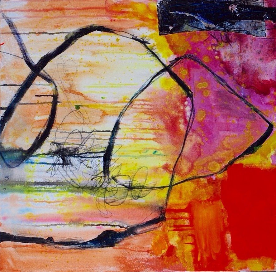 Anna Hryniewicz, Sweet lemons, mixed media:canvas 60x60 2016