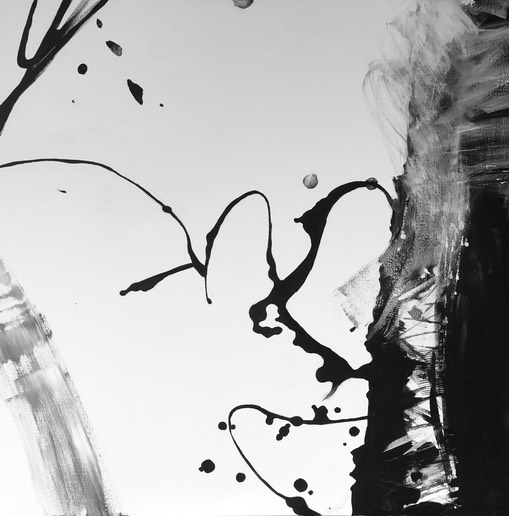 Black and White 2018 series, acr/canv 80x80cm Anna Hryniewicz, 
