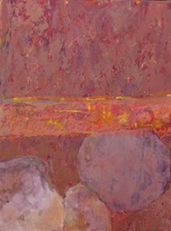 Horizon - stones, 60x80cm acrylic on canvas 2003