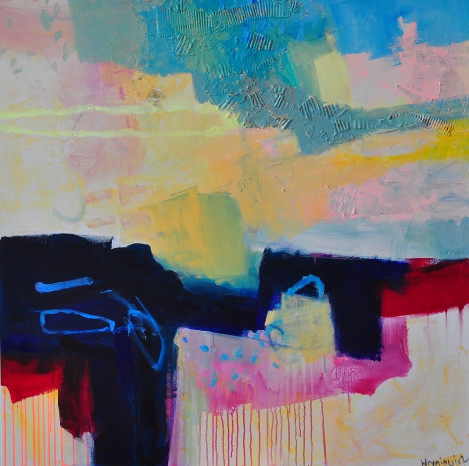 Inner child's play 120x120cm acr/canv Anna Hryniewicz 2019