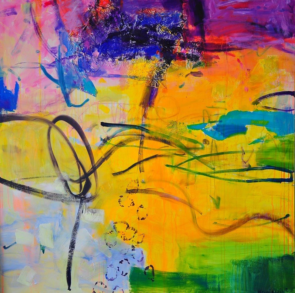 On the other side of the window, acr/canv 120x120cm Anna Hryniewicz 2019
