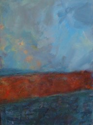 Red line at dusk, 60x80 acrylic on canvas 2006
