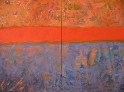 Way of the sun, 120x80cm acrylic on canvas 2004